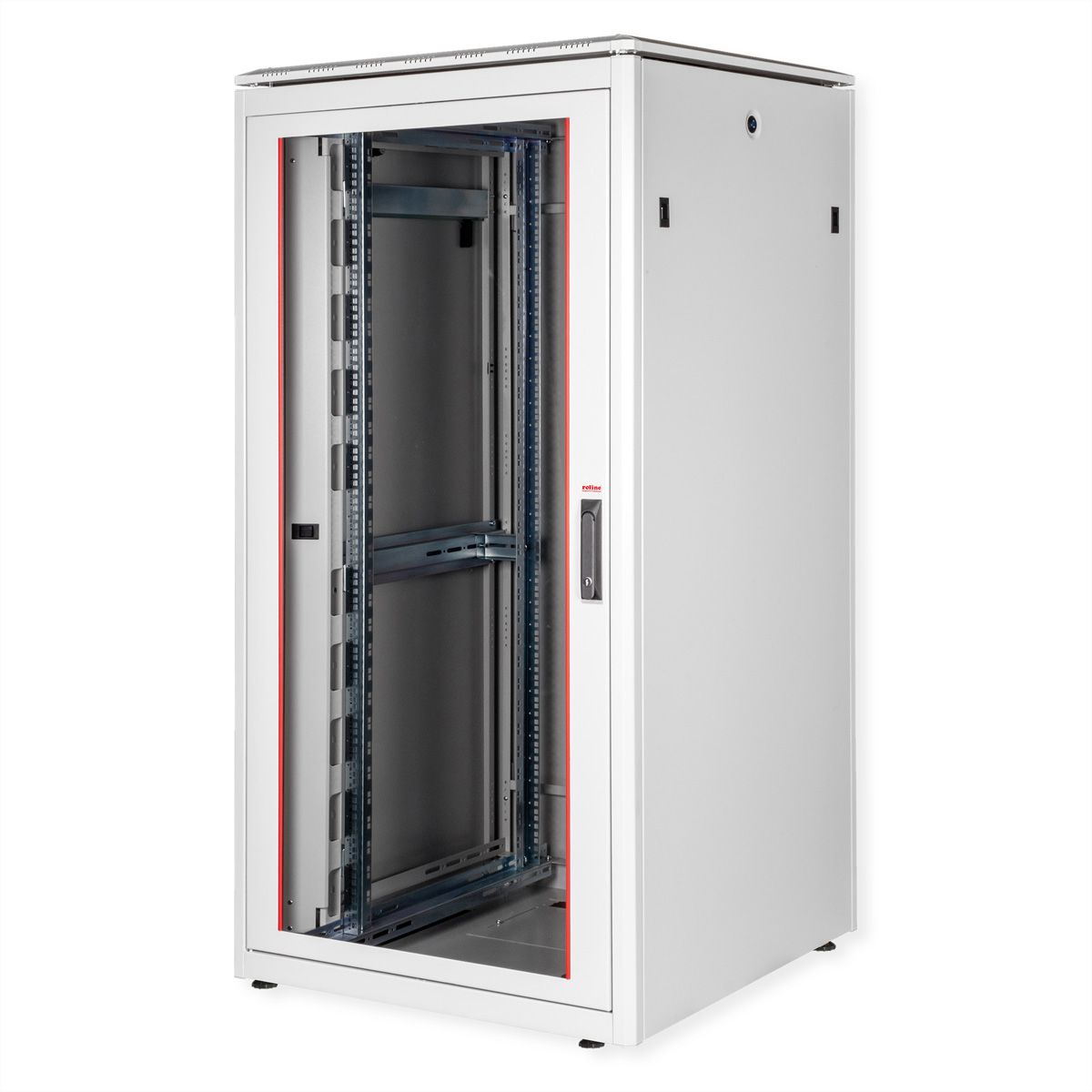 ROLINE 19-Zoll Netzwerkschrank Pro 32 HE, 800x800 BxT Glastür grau