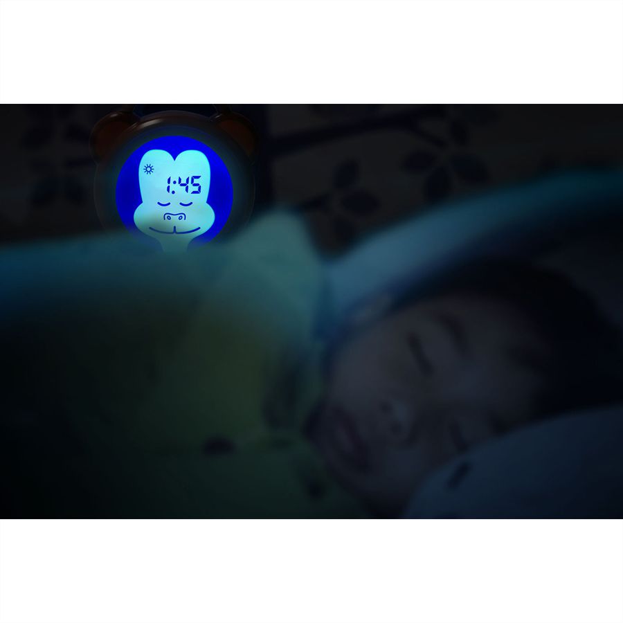 Alecto Baby entraîneur de sommeil veilleuse et réveil BC-100 singe, brun