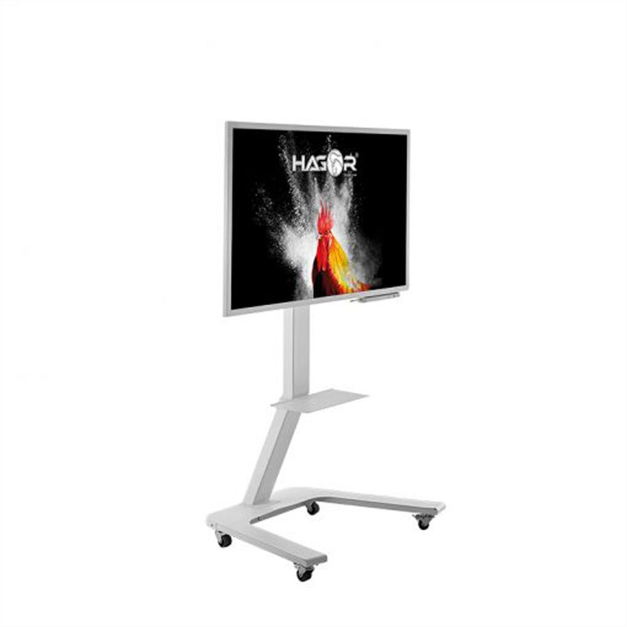 Hagor Wandhalterung ST SA Flip II 55, mobiles Standsystem für Samsung WM55H und WM55R, weiß