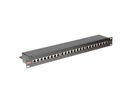 ROLINE Cat.6 (Class E) 19-Zoll-Patchpanel, 24P, geschirmt, schwarz