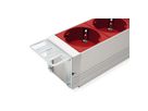 BACHMANN Prise multiple 19", 9x, 3600W, prise PC (IEC320 C20), argent