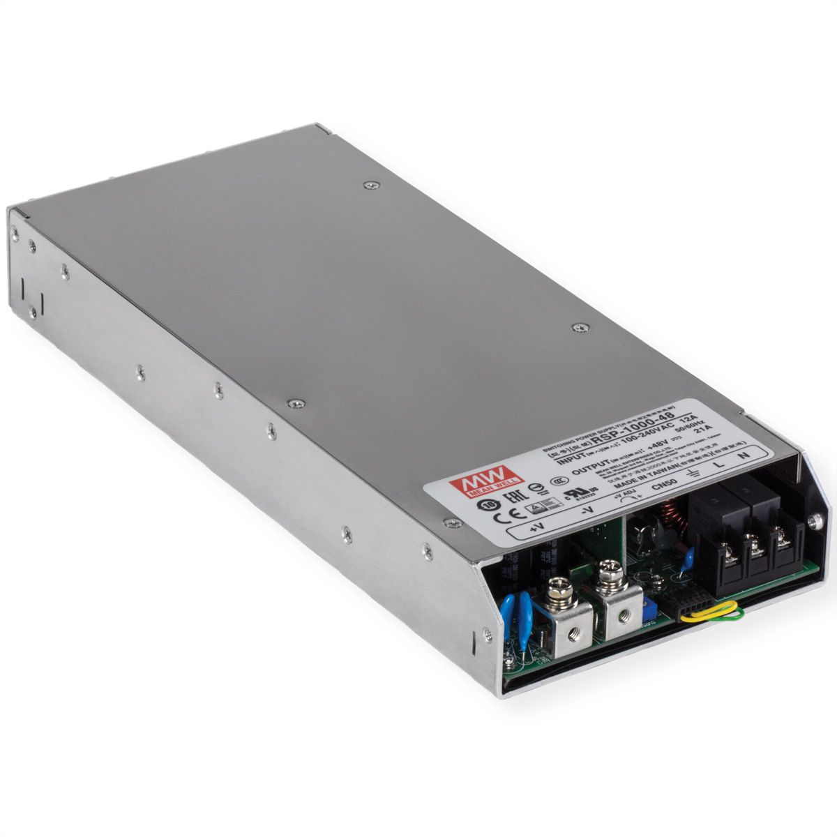 TRENDnet TI-RSP100048 Alimentation industrielle 1000W, 48V DC, 21A AC vers DC avec fonction PFC