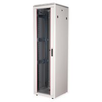 ROLINE 19" Baie réseau Pro 42U, 600x600 LxP Porte verre gris