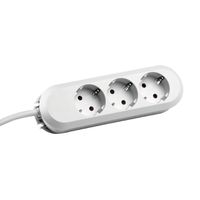 BACHMANN SMART Steckdosenleiste 3x Schutzkontakt, geschraubt, weiß, 5 m