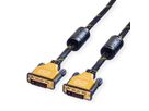 ROLINE GOLD Câble pour écran DVI, M-M, (24+1) dual link, 1 m