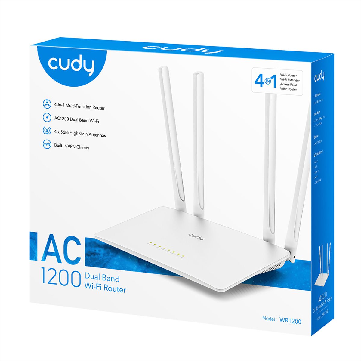CUDY WR1200 AC1200 Routeur WiFi