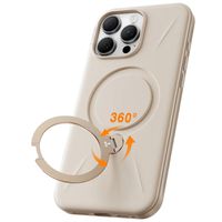 Torras Ostand 360° Spin Fusion Case, iPhone 16 Pro Max, MagSafe, beige