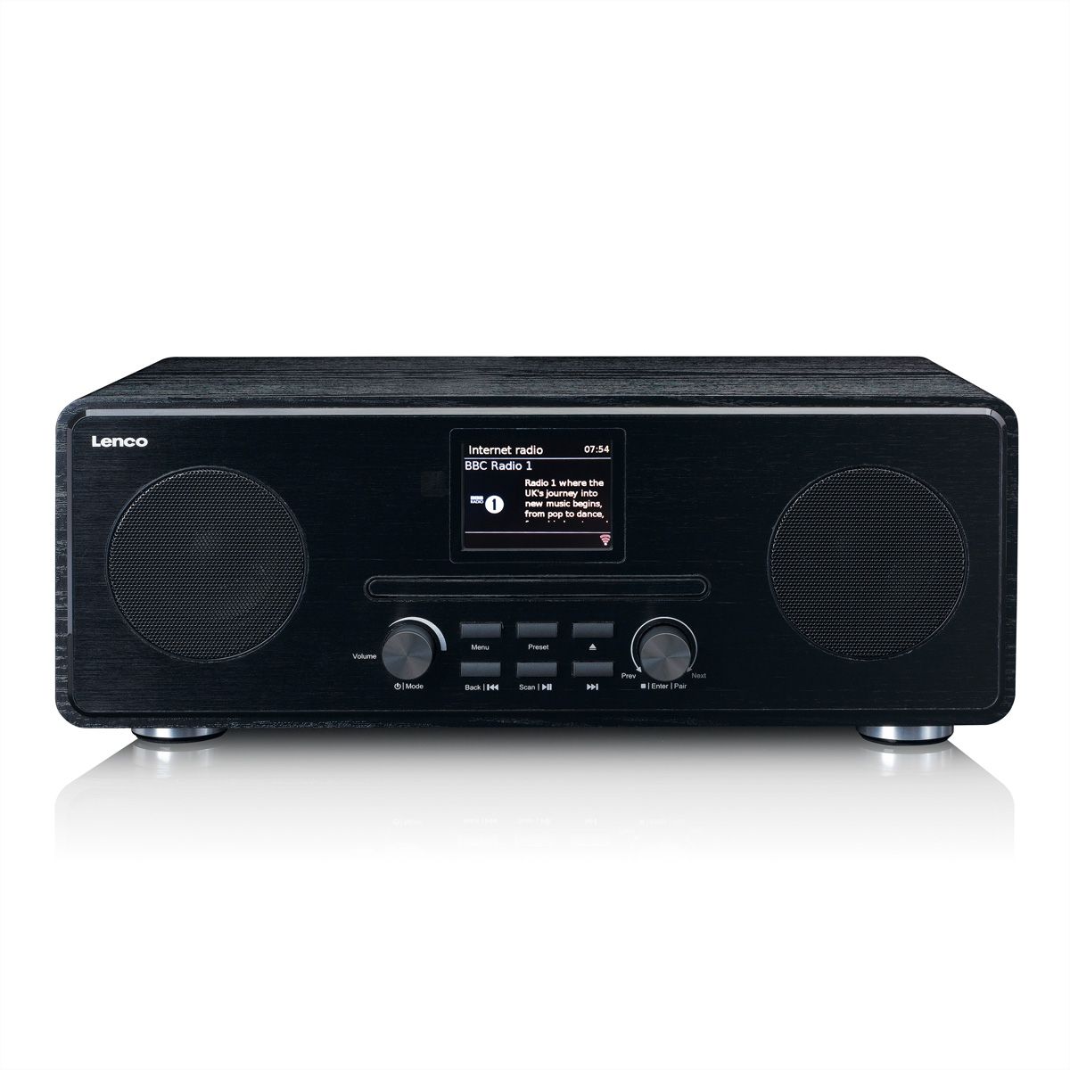 Lenco DAB+ Radio PDR-036WH, noir