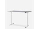 WRK21 Schreibtisch Smart 180 x 80 cm, Höhenverstellbar, Grau Uni / Weiss
