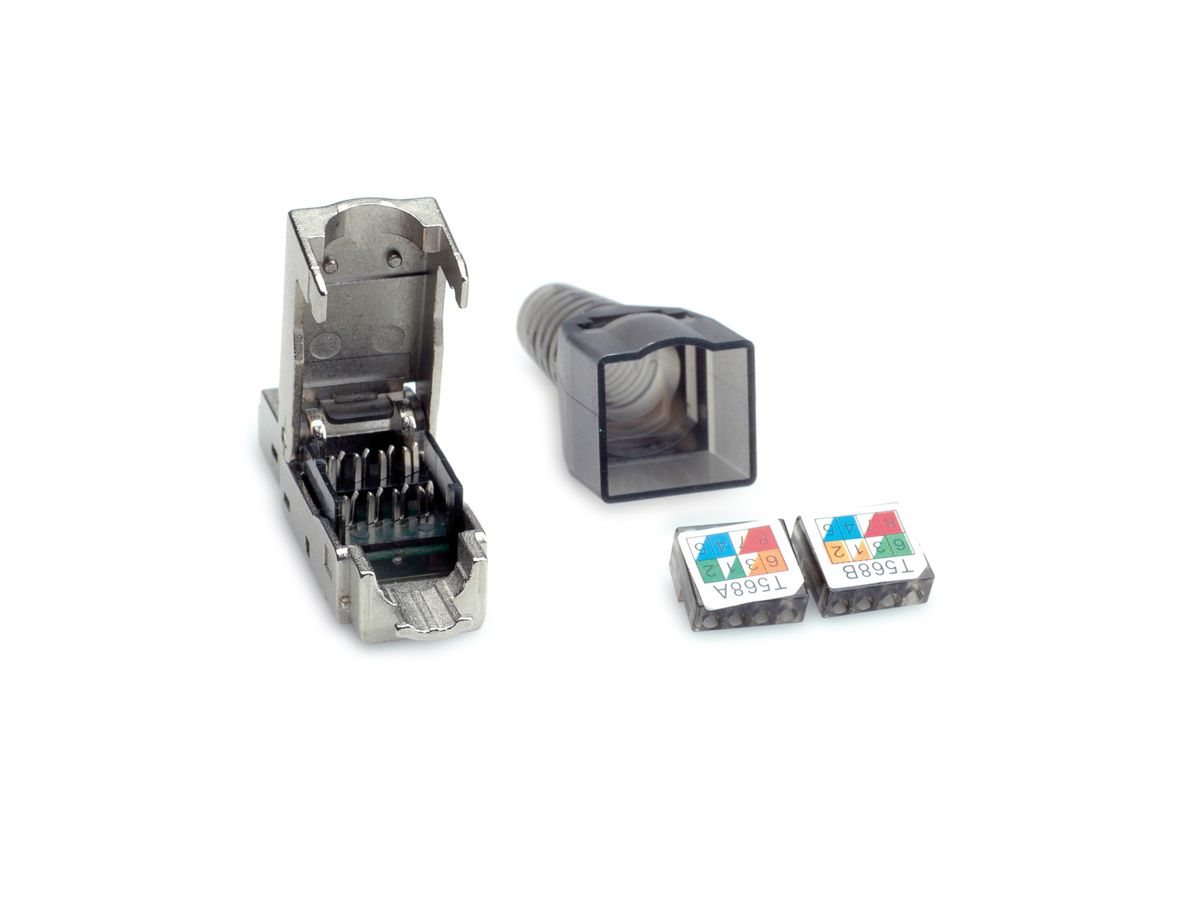 VALUE feldkonfektionierbarer RJ-45 Stecker Cat.6A (Class EA), STP
