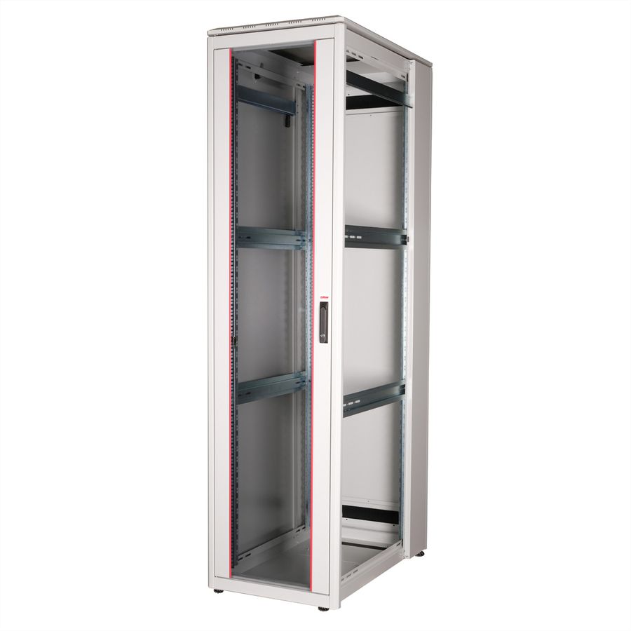 ROLINE 19-Zoll Netzwerkschrank Pro 47 HE, 600x1000 BxT Glastür grau