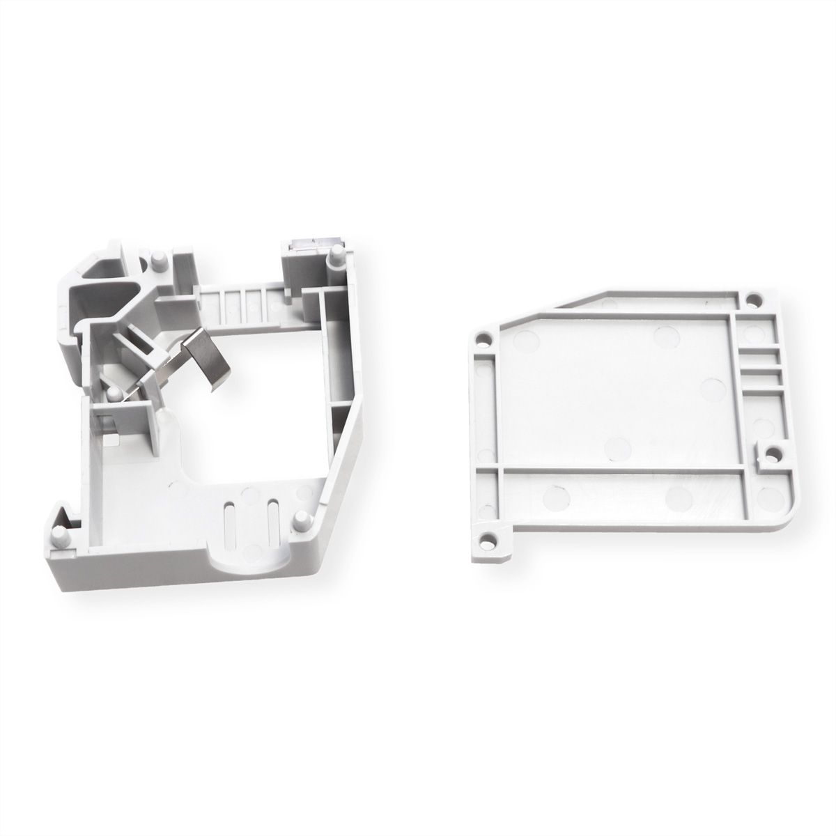 ROLINE Adaptateur de rail DIN pour module Keystone SLIM, non équipé, 180°