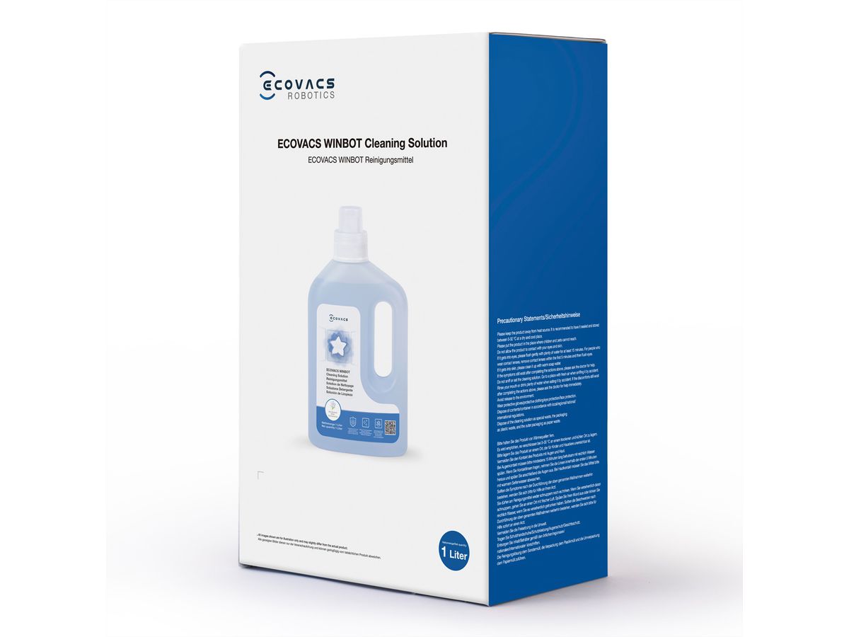 Ecovacs WINBOT Reinigungslösung 1L, zu Winbots-Serie