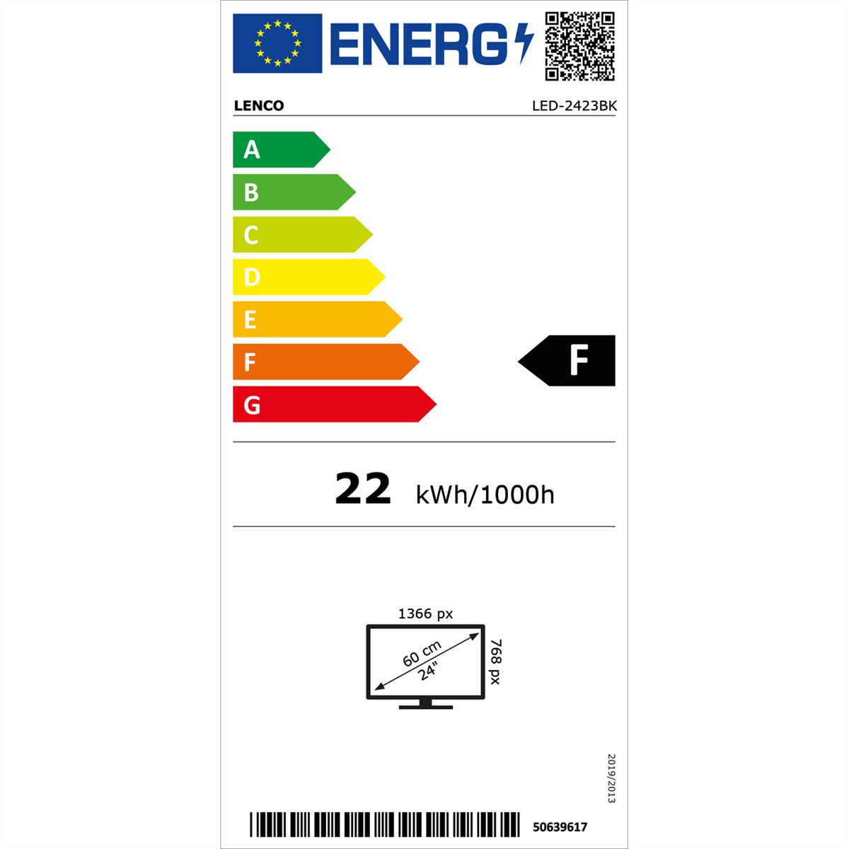 Lenco TV 24" LED-2423BK