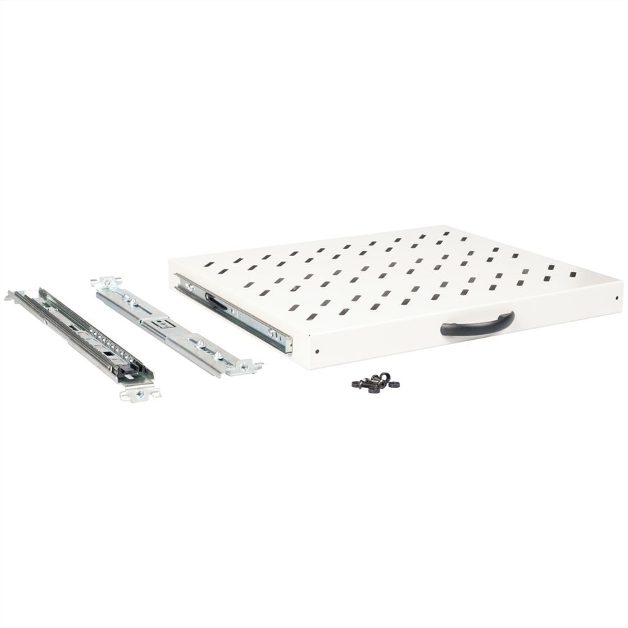 ROLINE 19-Zoll Fachboden 1 HE, ausziehbar 350 T 25 kg grau