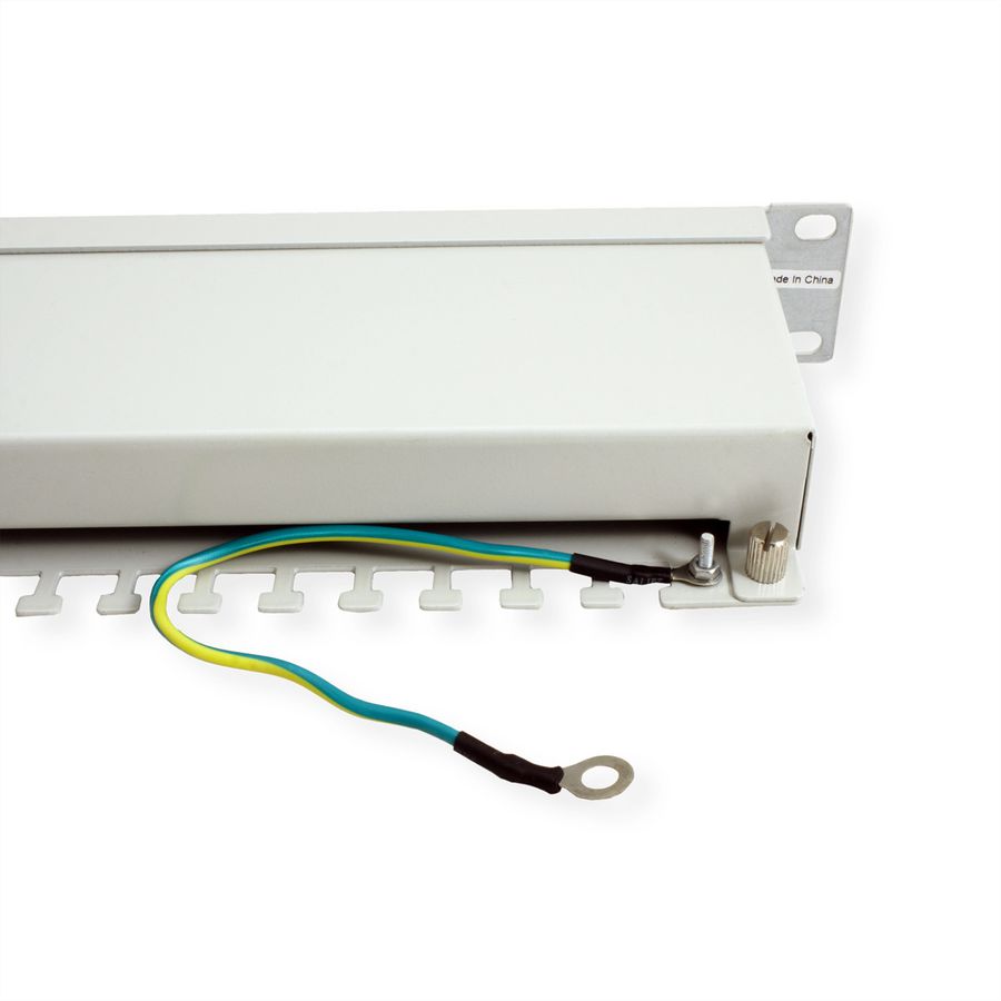 VALUE Cat.5e (Class D) 19-Zoll-Patchpanel, 24P, geschirmt, grau