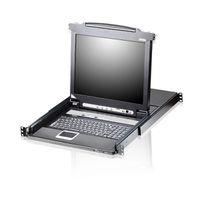 ATEN CL5716N Commutateur KVM VGA LCD à un seul rail PS/2-USB 16 ports, FR-Layout