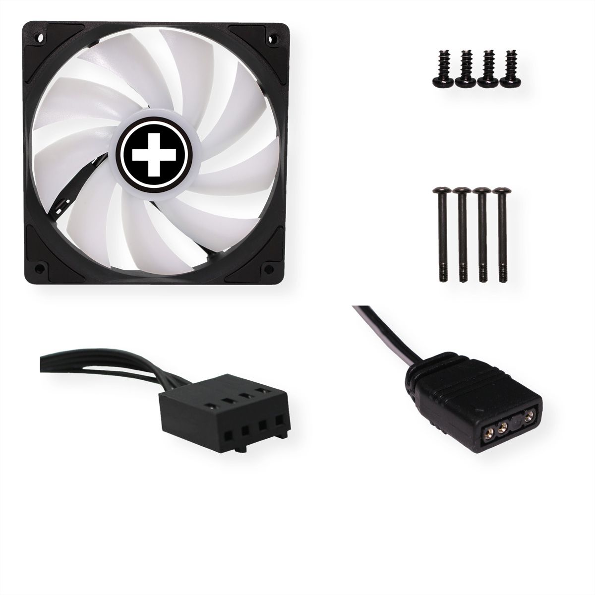 Xilence XPF120.ARGB 120mm PWM Ventilateur de boîtier, ARGB LED