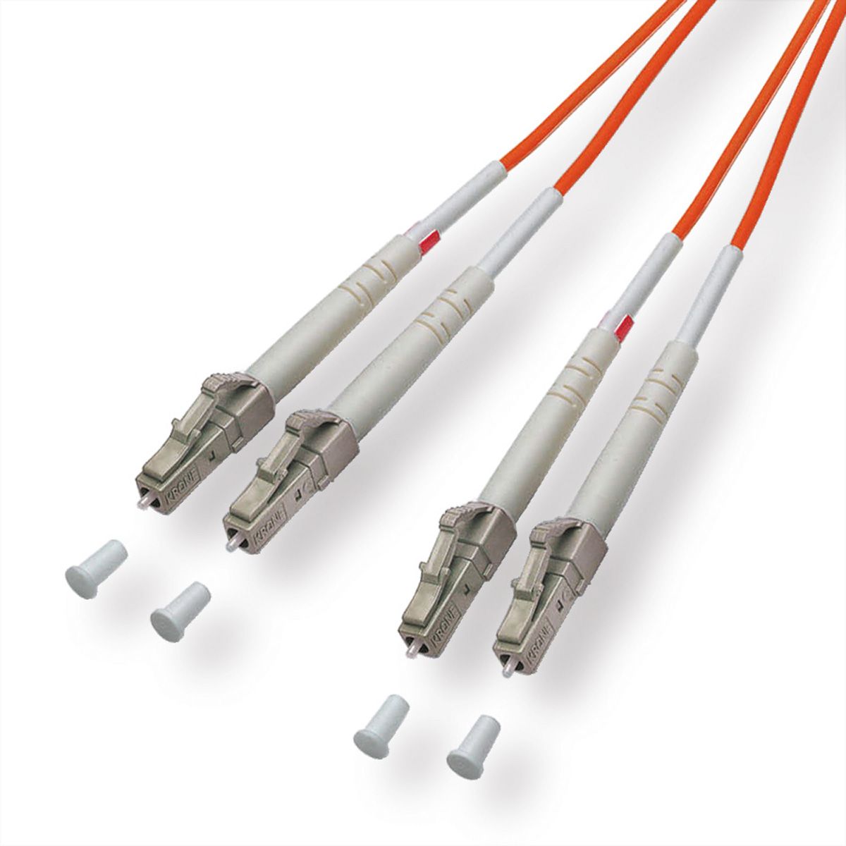 Quality LWL-Kabel 50/125µm OM2, LC/LC, orange, 2 m