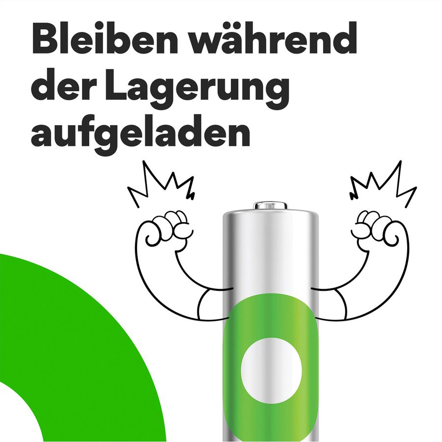 GP Batteries Recyko+, Akku 4xAAA, 950 mAh, 1,2 V