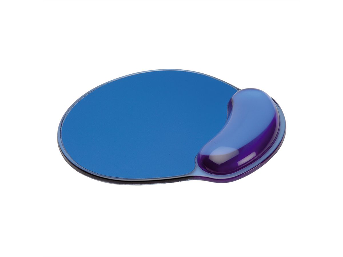 Tapis de souris avec repose poignet, bleu