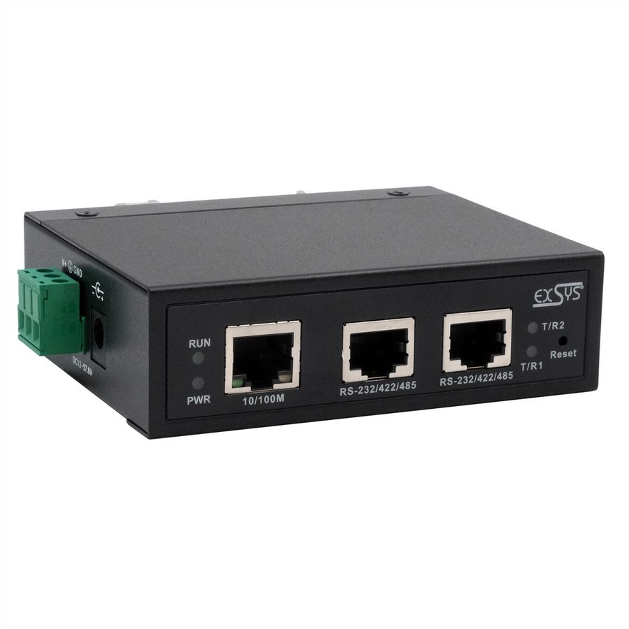 EXSYS EX-61002 Ethernet vers 2x RS-232/422/485