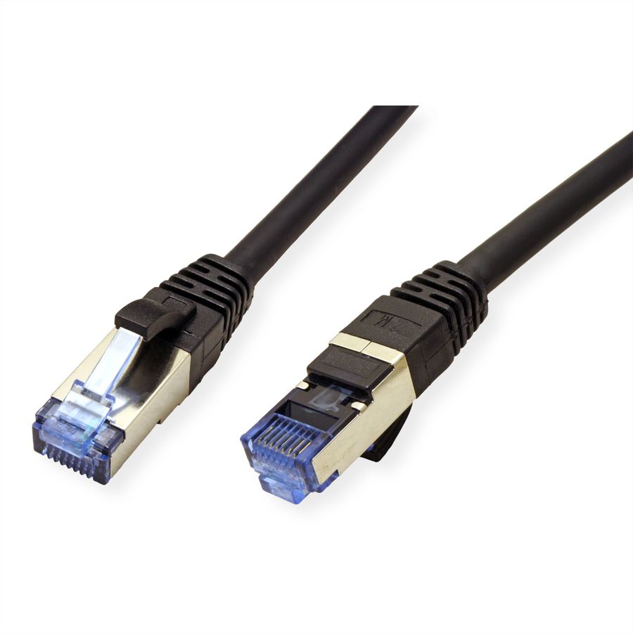 Cordon VALUE Cat.6A (Classe EA) / 10 Gigabit S/FTP, LSOH, noir, 7 m