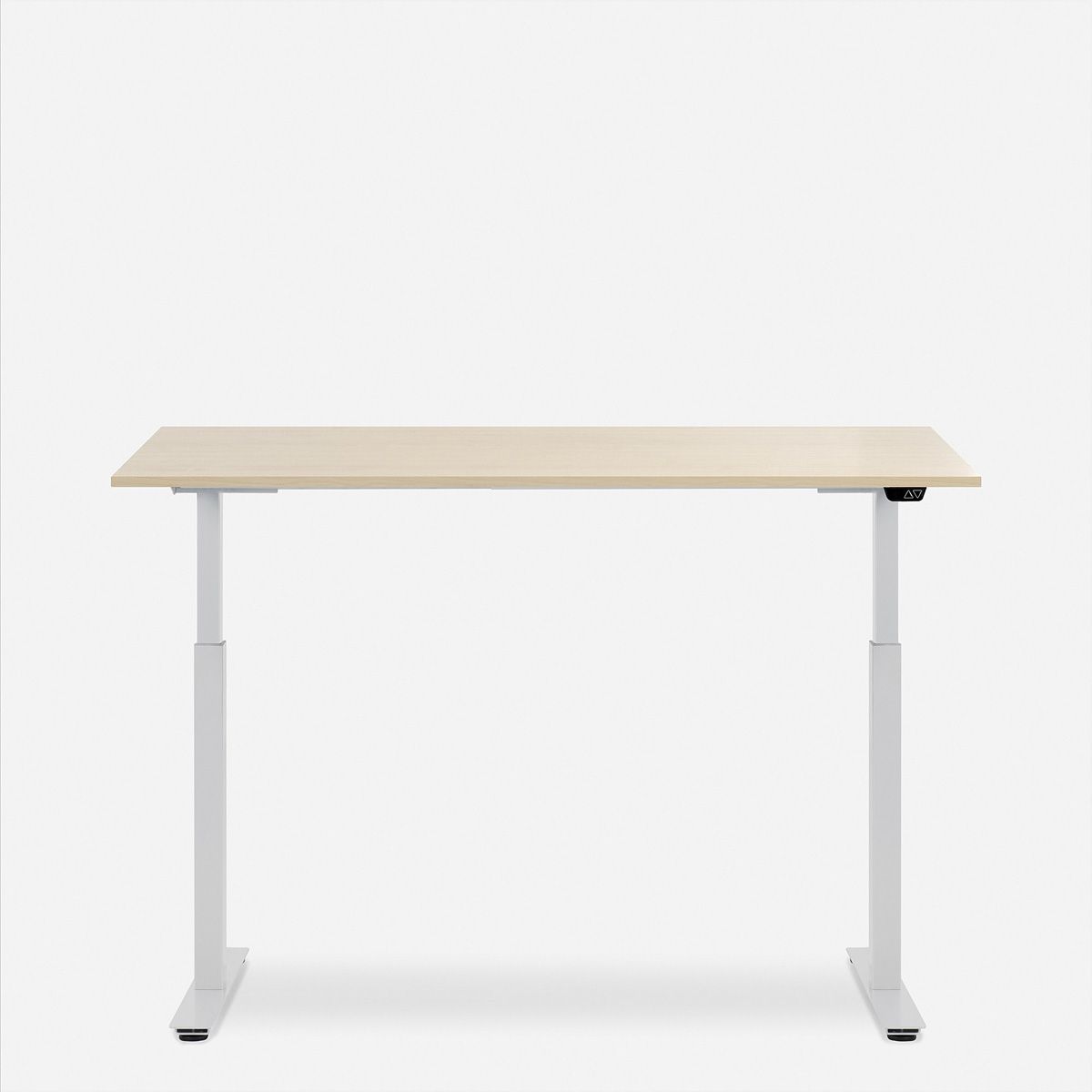 WRK21 Schreibtisch Smart 160 x 80 cm, Höhenverstellbar, Mandal Ahorn / Weiss
