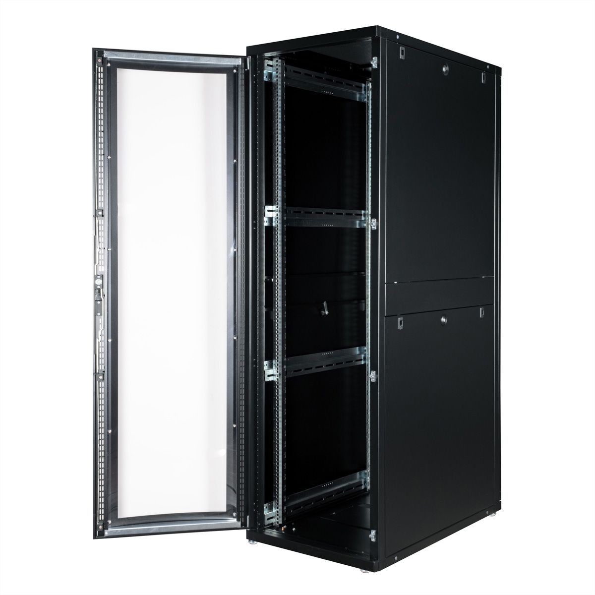 ROLINE 19" Baie serveur Pro 42U, 600x1000 LxP noir Plexiglas