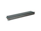 ROLINE Cat.6 (Class E) 19-Zoll-Patchpanel, 24P, geschirmt, schwarz