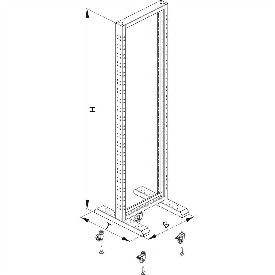 CONTEG RS-27 Profilrahmen 27 HE, ohne Standfuß