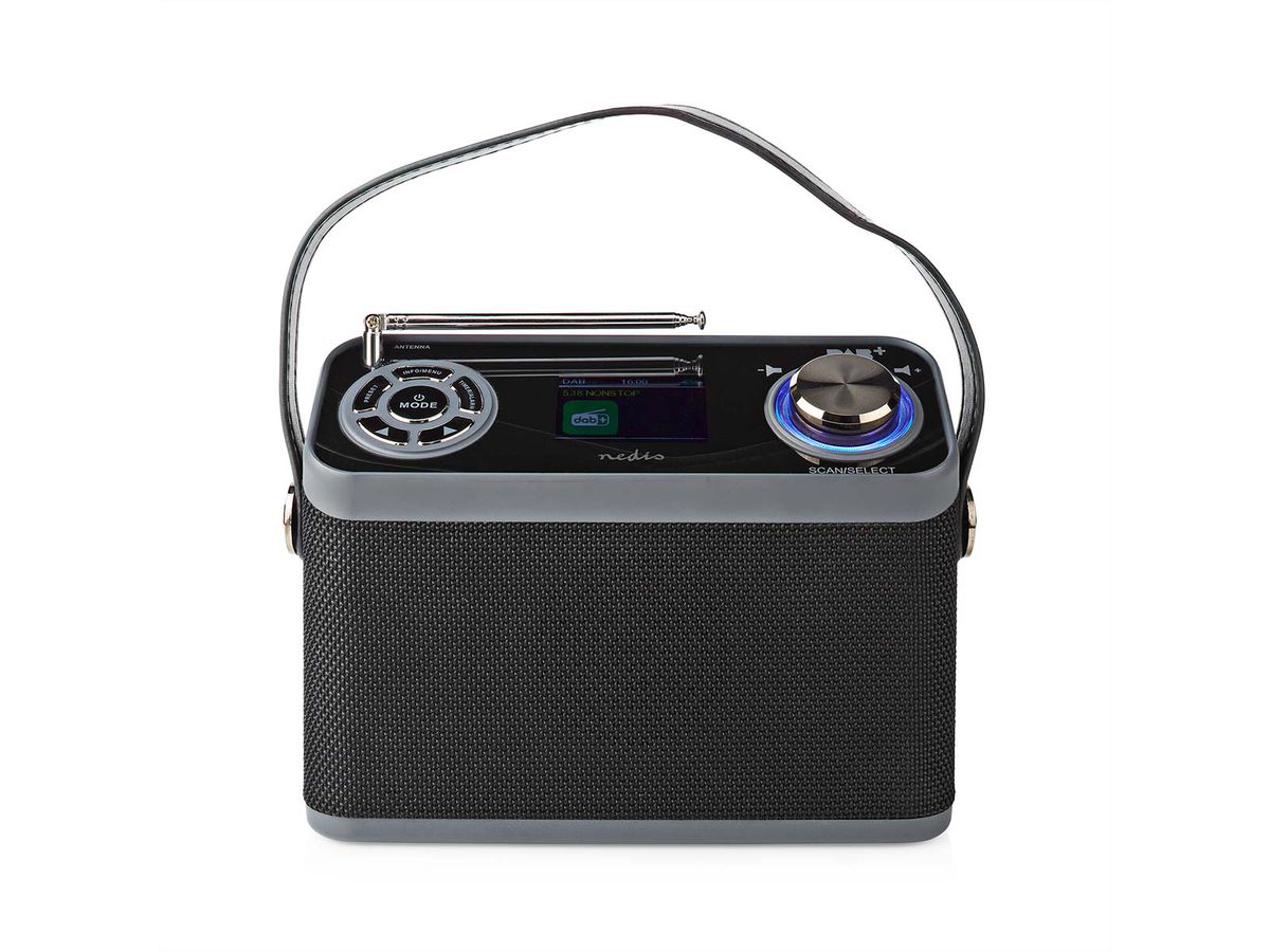 Radio d'urgence DAB FM Nedis , Radio d'urgence portable pour les situations d'urgence, le camping et les activités de plein air