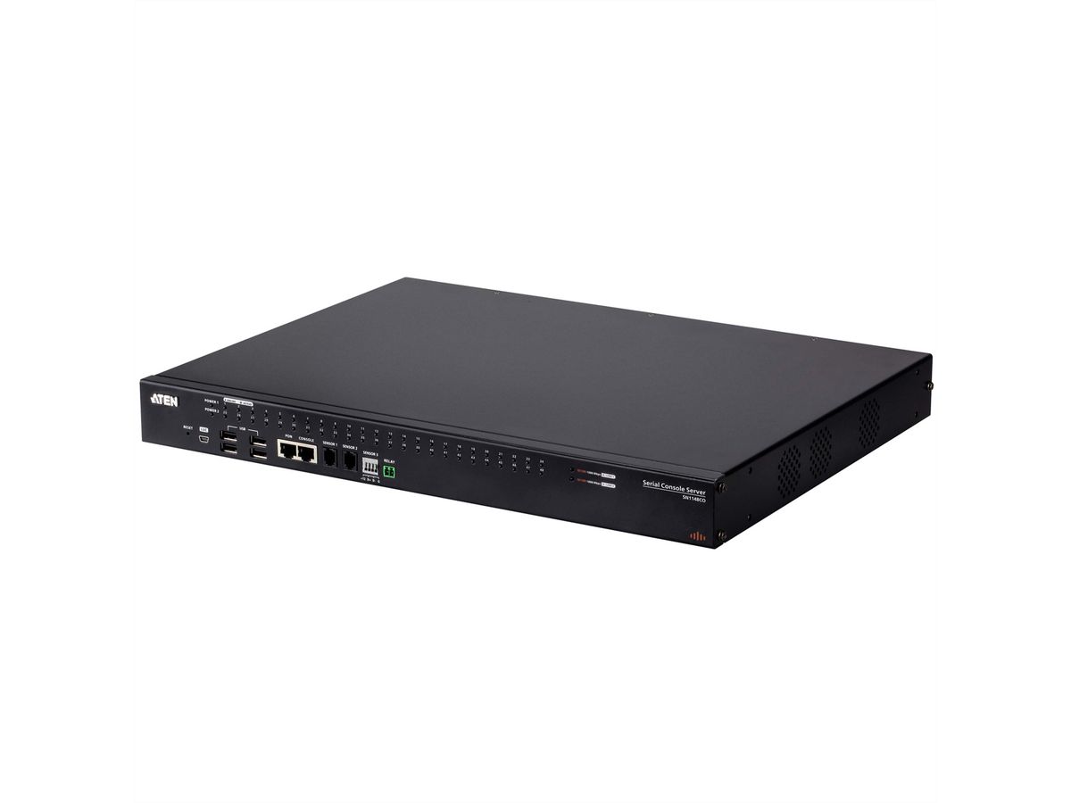 ATEN SN1148CO Serveur Console Série Série 48 ports avec double alimentation / SFP