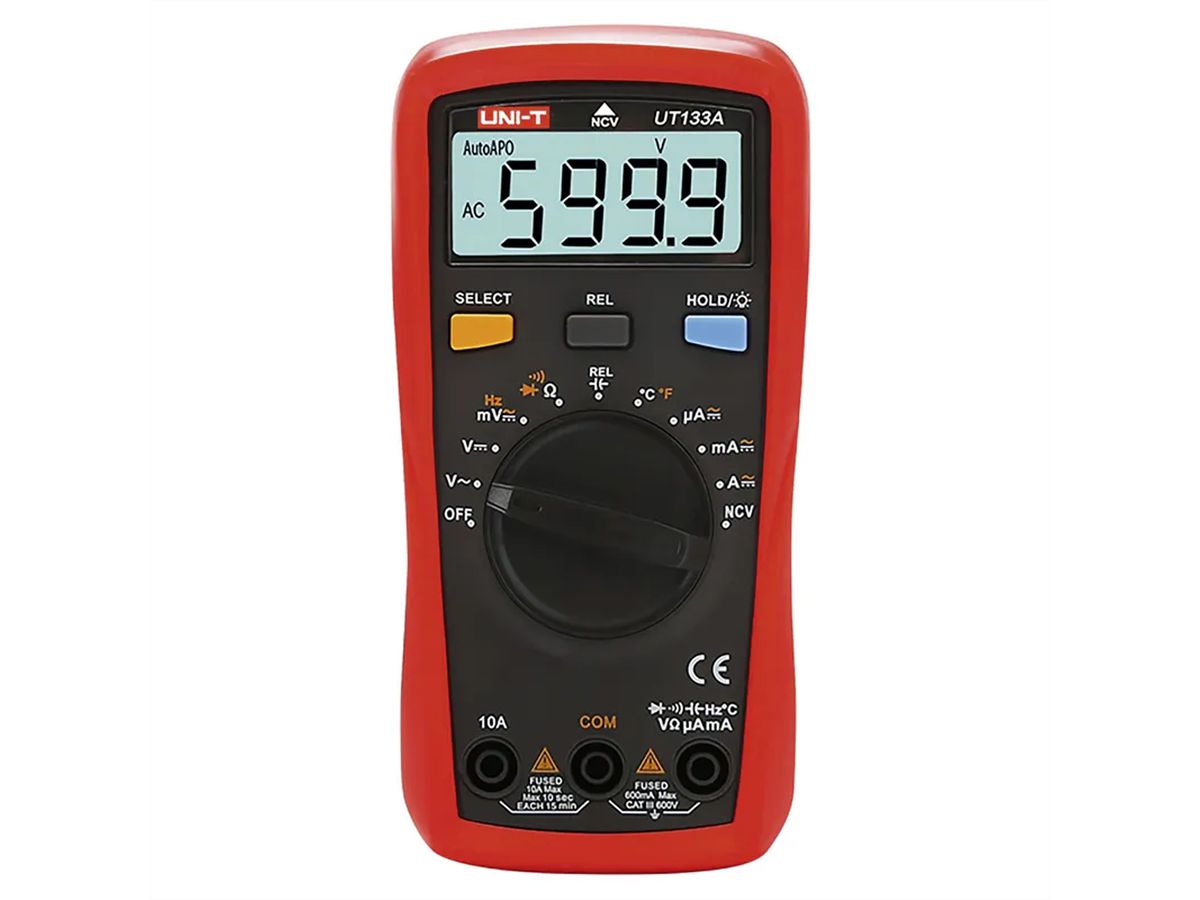 Steffen Multimeter AC/DC (600V/10A), CAT III 600V