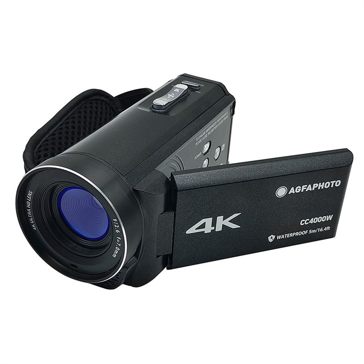 Agfa 4K Waterproof Camcorder CC4000W, Black