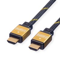 ROLINE GOLD Câble HDMI High Speed avec Ethernet, M-M, 1 m