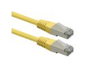 ROLINE Cordon Cat.6 (Classe E), PoE, S/FTP (PiMF) , jaune, 3 m
