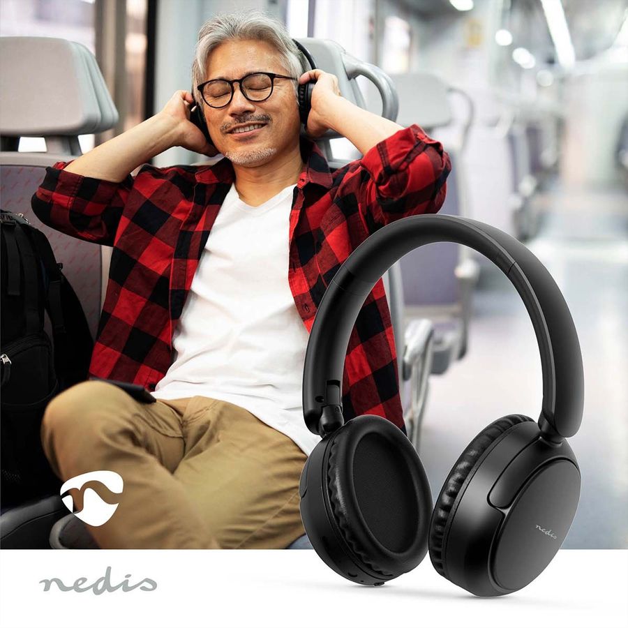 Nedis Wireless Over-Ear Kopfhörer, BT5.3, Freisprechen, bis zu 12 Std.