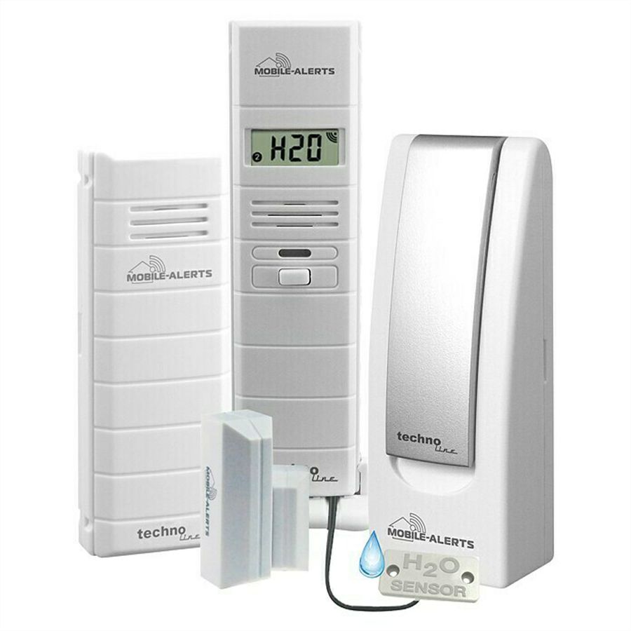 Technoline Mobile Alerts MA 10028 Set Basisstat.+Temp.melder+Wassermelder