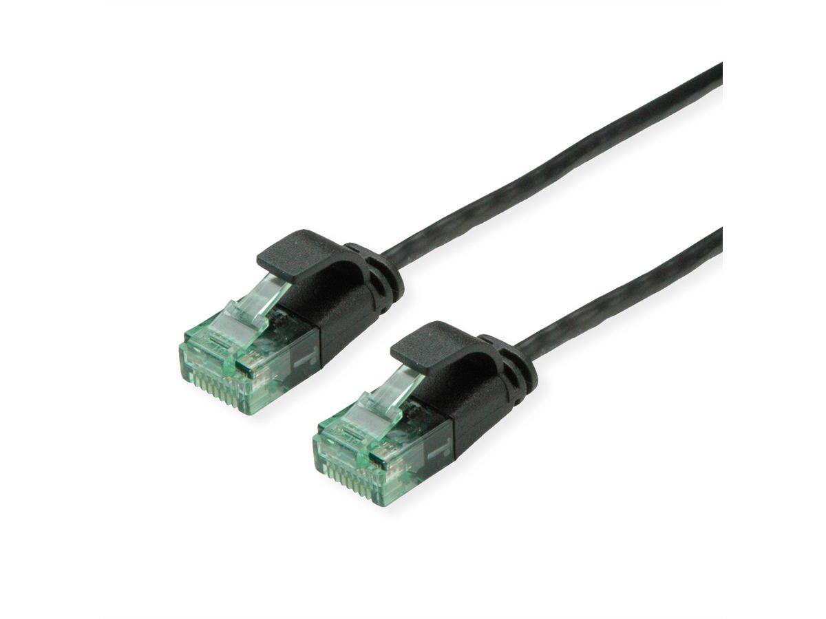 ROLINE RM Cordon Data Center UTP Cat.6A (Classe EA), slim, noir, 3 m