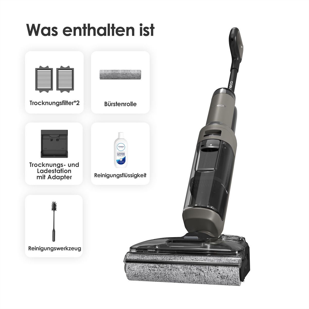 Tineco FLOOR ONE i6 Extensible Plus, Aspirateur laveur