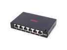 ROLINE Mini panneau Cat.6A/ClassEA 6 ports, 0,5U, blindé, noir