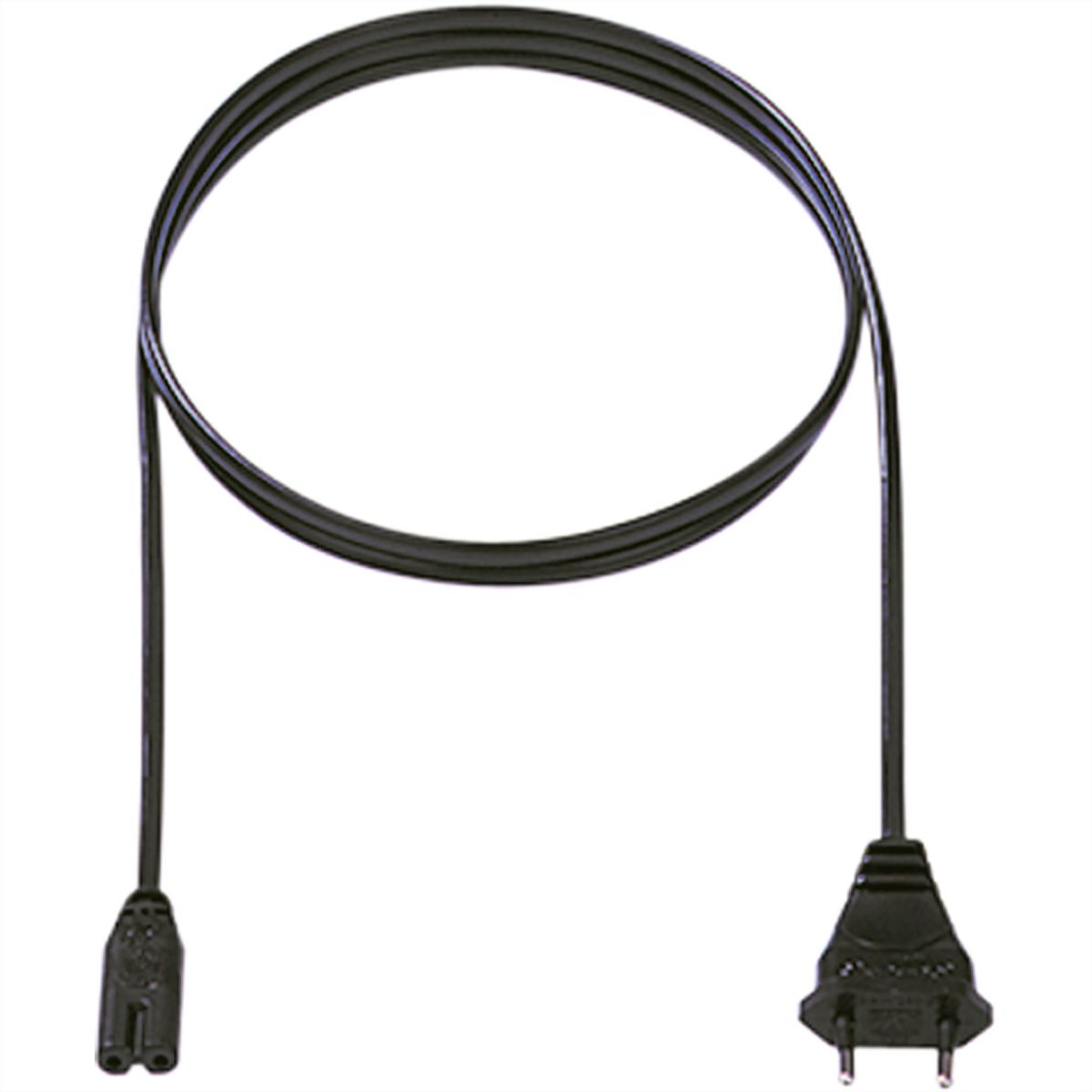 BACHMANN Câble 2x0,75 1,5m noir, H03VVH2-F non emballé