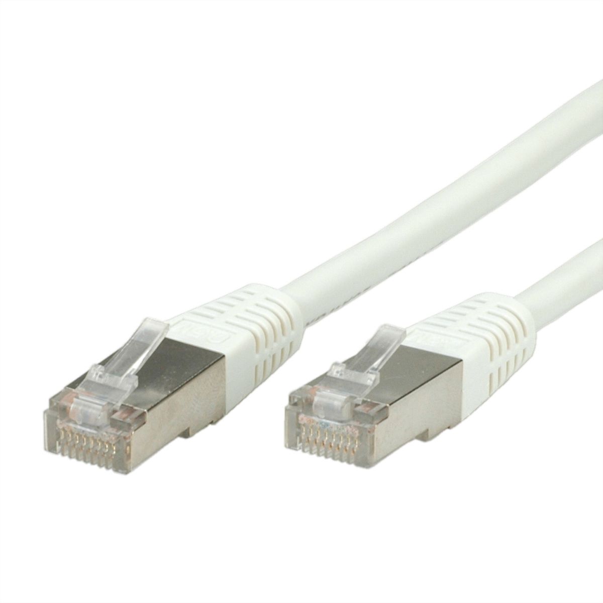 Cordon VALUE Cat.6 (Classe E) S/FTP (PiMF), blanc, 5 m