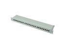 ROLINE Kat.6 (Class E) 19"-Patchpanel, 24P, geschirmt, grau