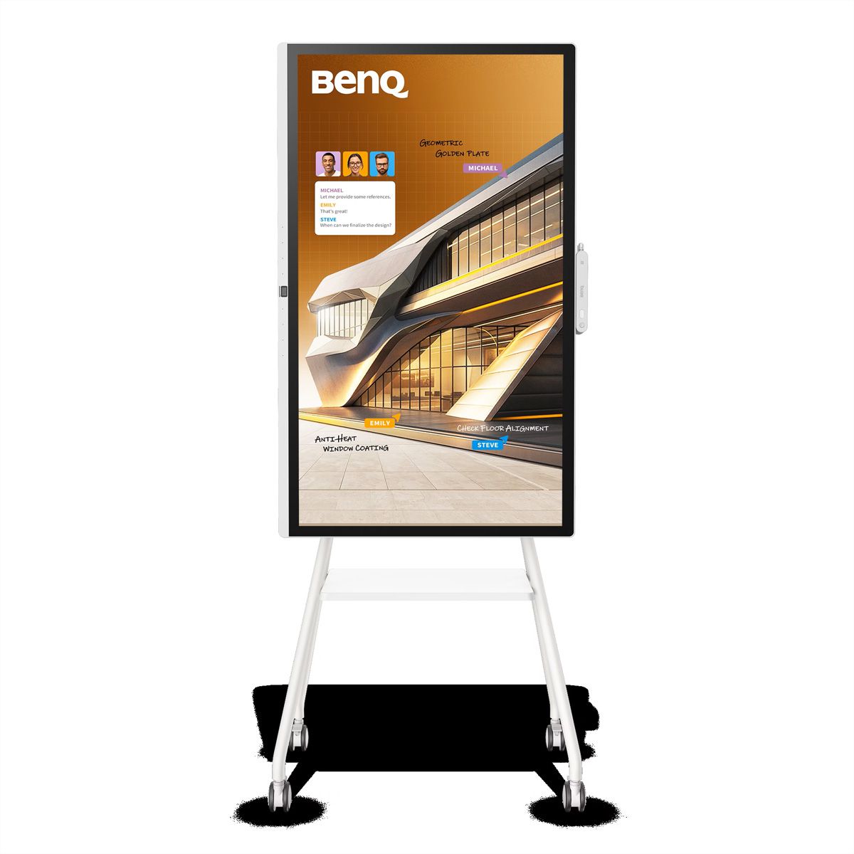 BenQ Rotating Rolling Stand MT01R, 55", 60kg, 400x400mm