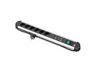 BACHMANN PRIMO Bâti de prises 6x contact de protection, protection totale de l'appareil Interrupteur, 1,75 m
