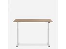 WRK21 Schreibtisch Smart 120 x 80 cm, Höhenverstellbar, Kendal Eiche / Weiss