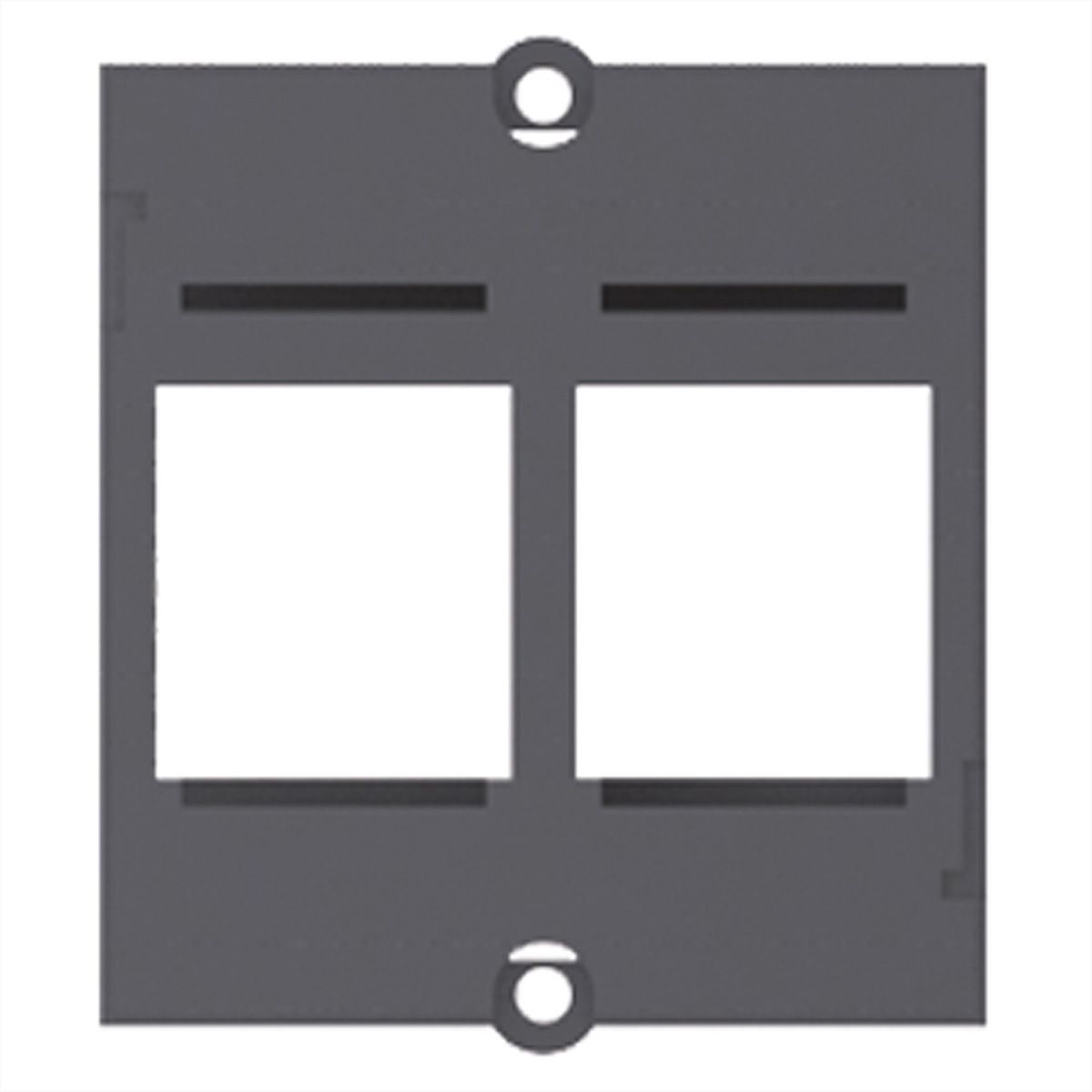 BACHMANN Custom Modul Cadre 2x Keystone, noir