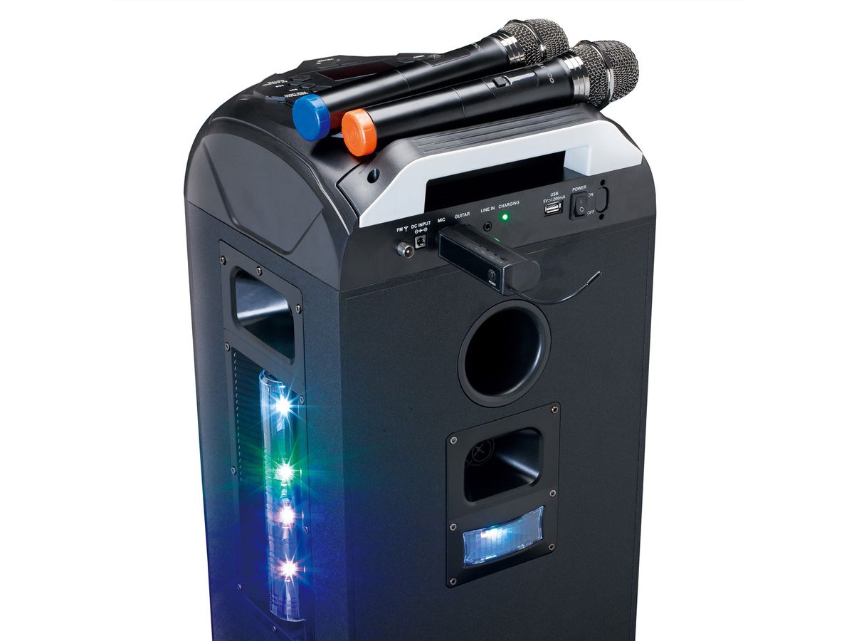 Lenco 2x Wireless Mikrofon MCW-020BK